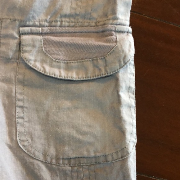 Soft Surroundings Gray Pants Size PS 100% Ramie Color is Soft Gray - Picture 3 of 10